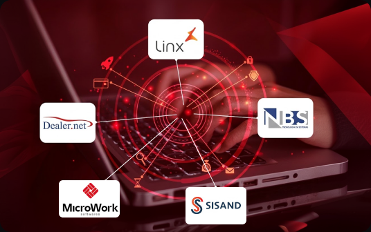 Integrações com Linx, NBS, DealerNet, Micro Work e Sisand